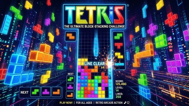 Tetris gameplay screenshot
